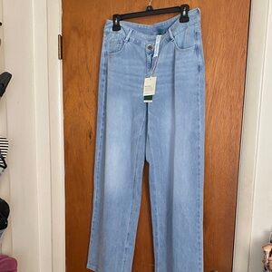 HALARA Light Blue Straight Leg Jeans